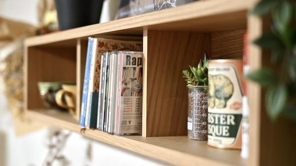 賃貸の部屋が垢抜けた！無印良品の「壁に付けられる家具箱」なら狭くて