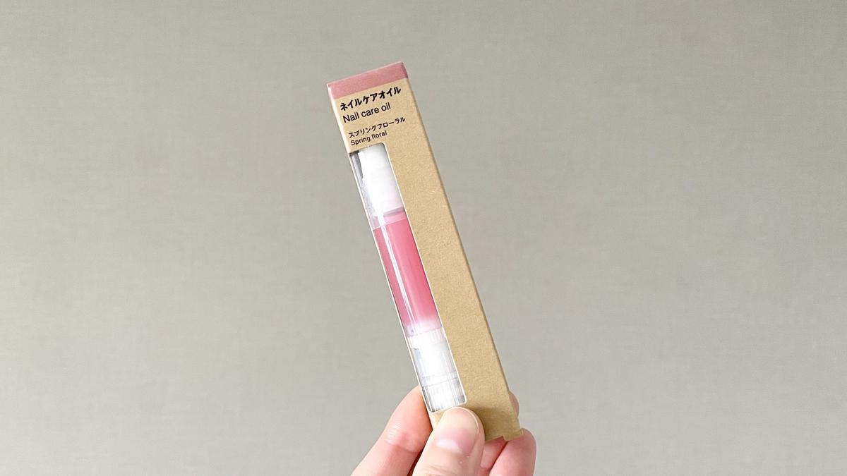 無印良品「ネイルケアオイル　スプリングフローラル」