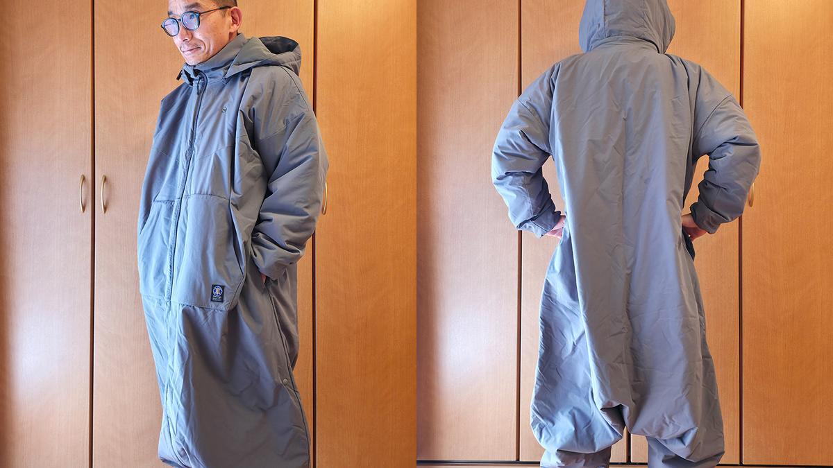 暖房の前に1枚。動ける寝袋「モモンガ」が“家の中の防寒着”にちょうど