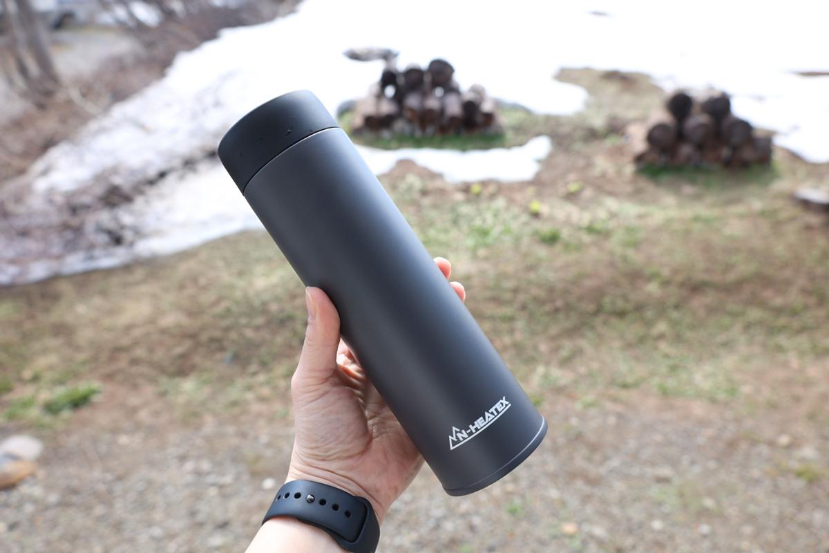 ニトリ「超保温ボトル N-HEATEX スクリュー（500mlグレー）」