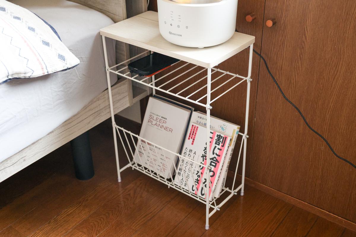 ニトリ「収納棚付きサイドテーブル（SF2 3520WW）」