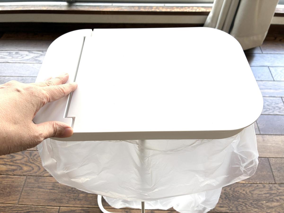 山崎実業「分別ゴミ袋ホルダー　ルーチェ　ホワイト」