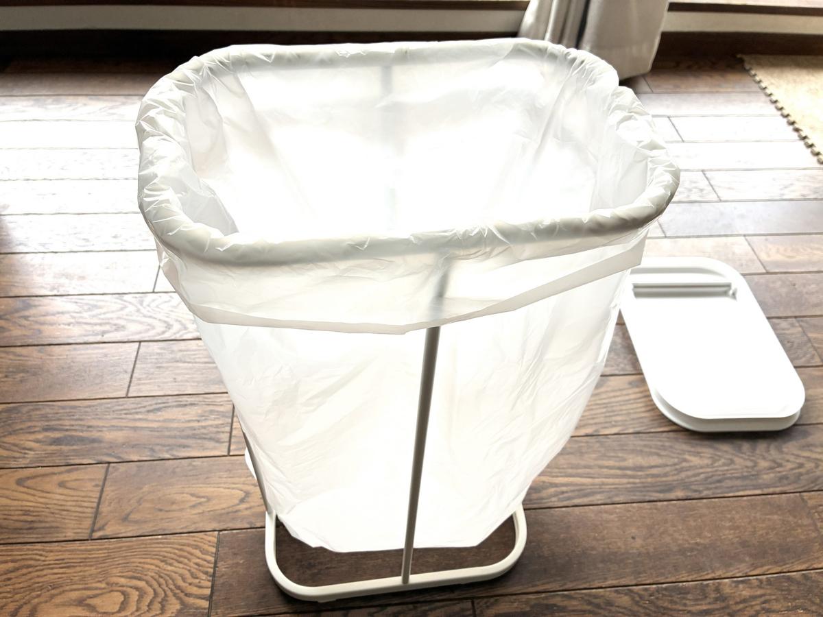 山崎実業「分別ゴミ袋ホルダー　ルーチェ　ホワイト」