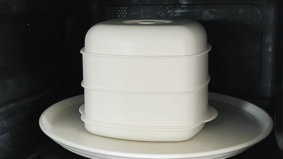 「二品作れるレンジせいろ蒸し器　小」