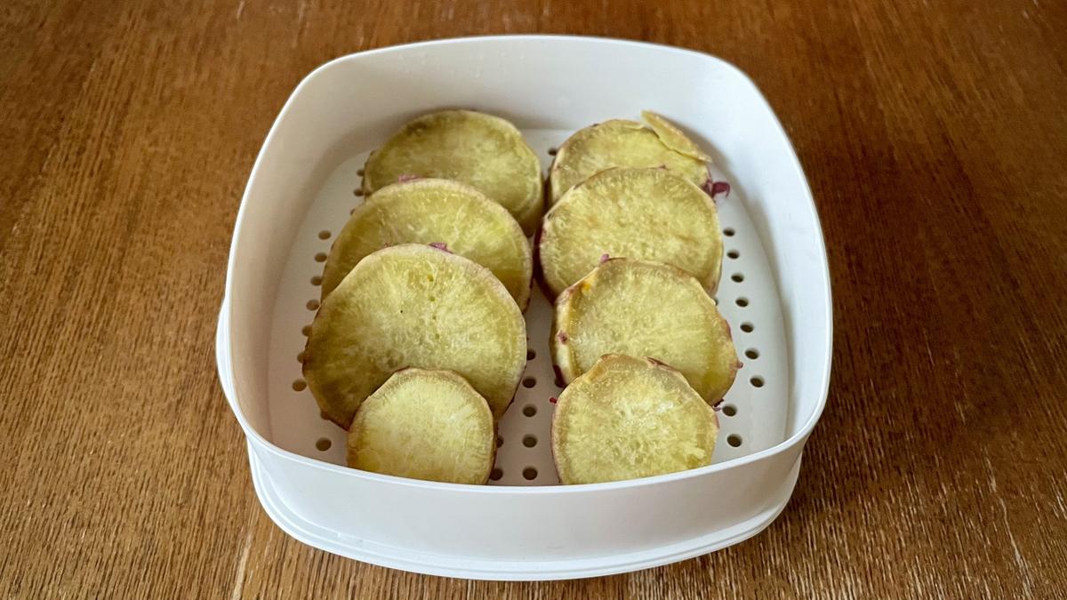 「二品作れるレンジせいろ蒸し器　小」