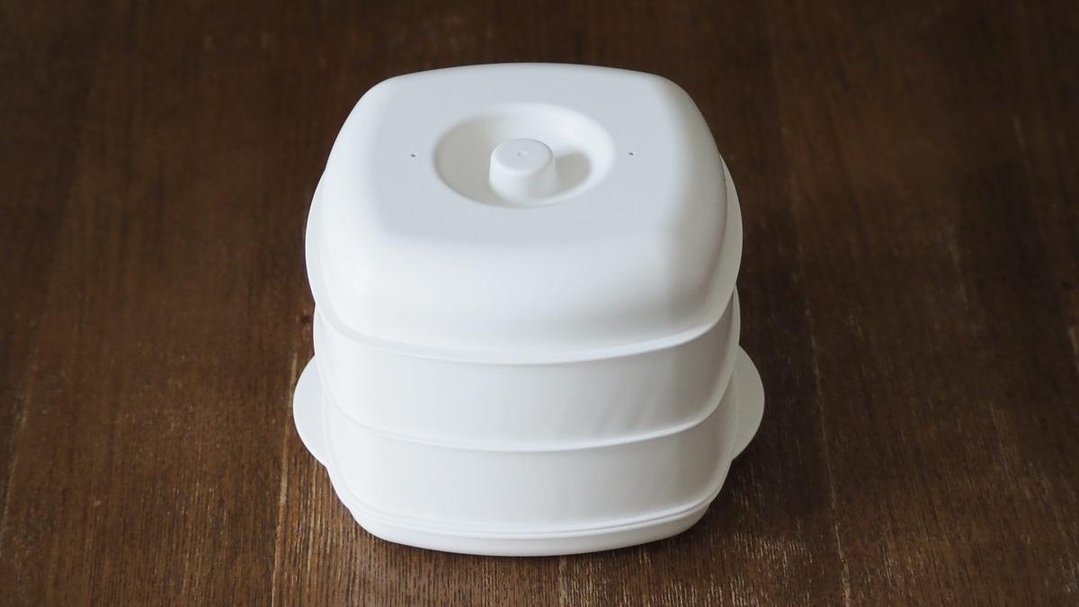 「二品作れるレンジせいろ蒸し器　小」