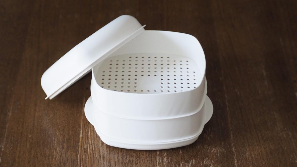 「二品作れるレンジせいろ蒸し器　小」