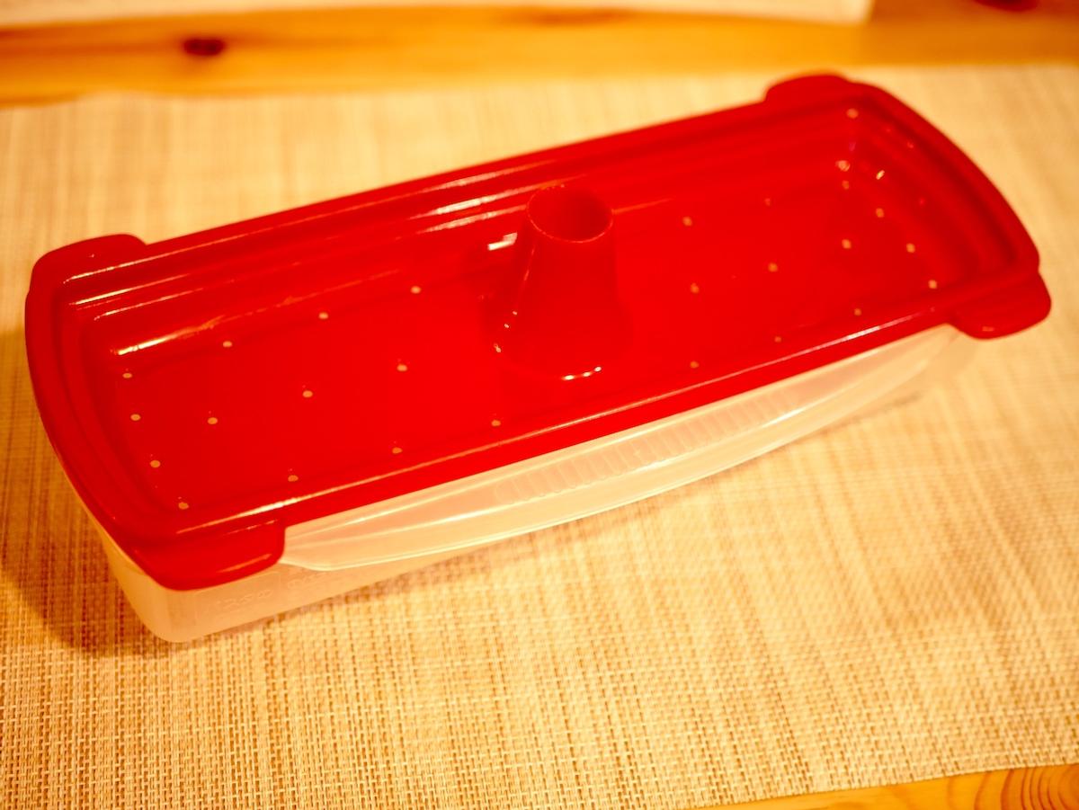 エビス絶品レンジでパスタのフタ