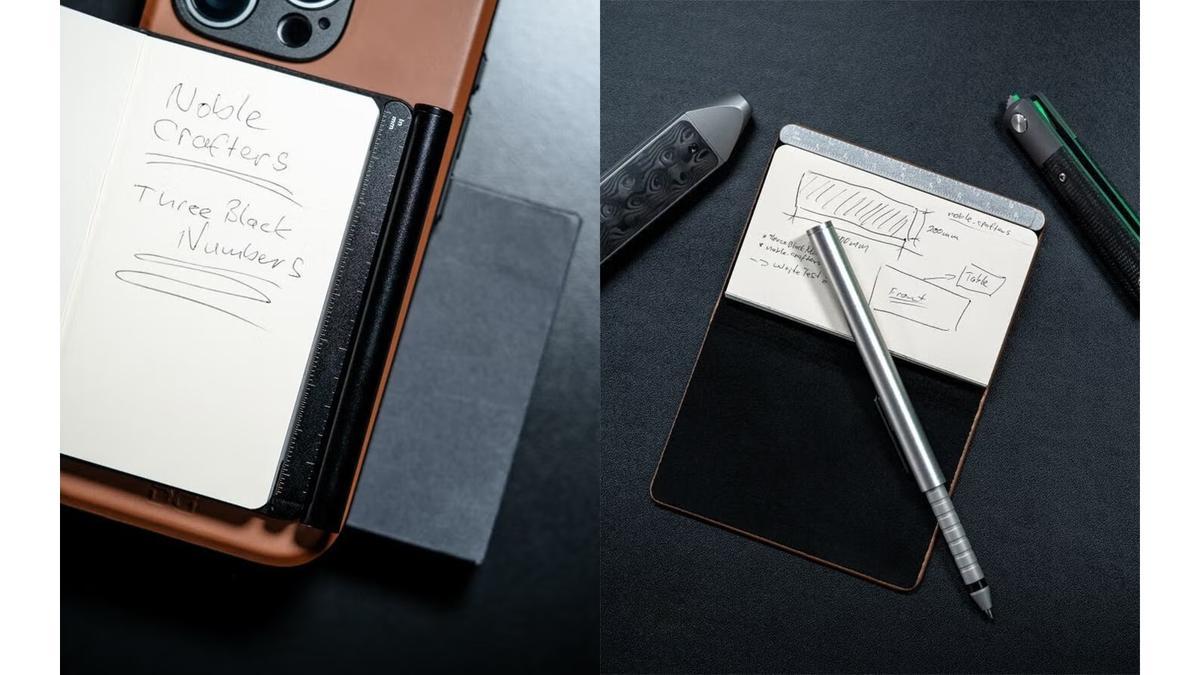メモ帳忘れ問題、これで解決。スマホにピタッとくっつく「本革メモ」が