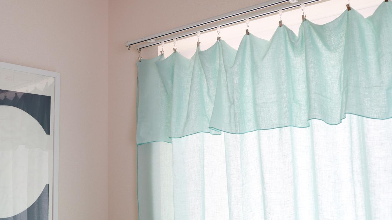 ieno textileのマルチクロスをカーテンに。引越し時の買い替え悩みが