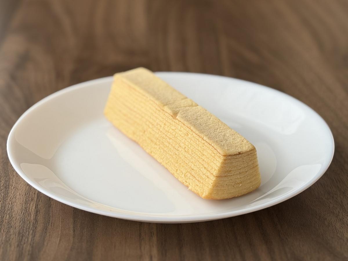 無印良品「たんぱく質がとれるバウム エッグ&チーズ」開封後
