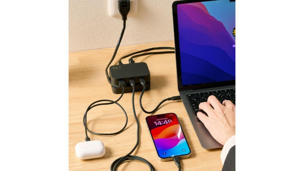 ★お得5点セット&新品充電コード付 旅用充電セットはコレだけでいいや。CIOの「延長コード付き万能電源