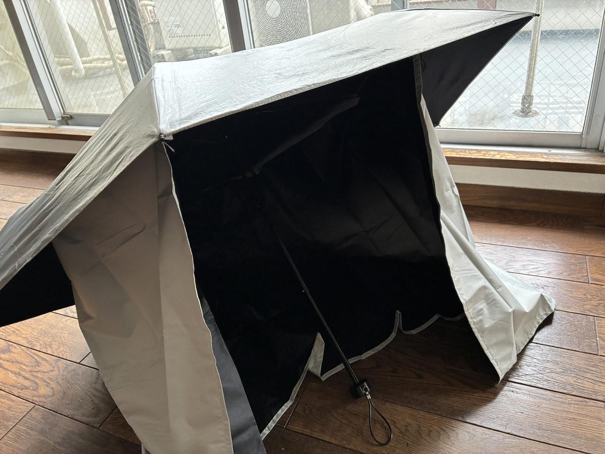 スリーコインズ「UV傘用カーテン」