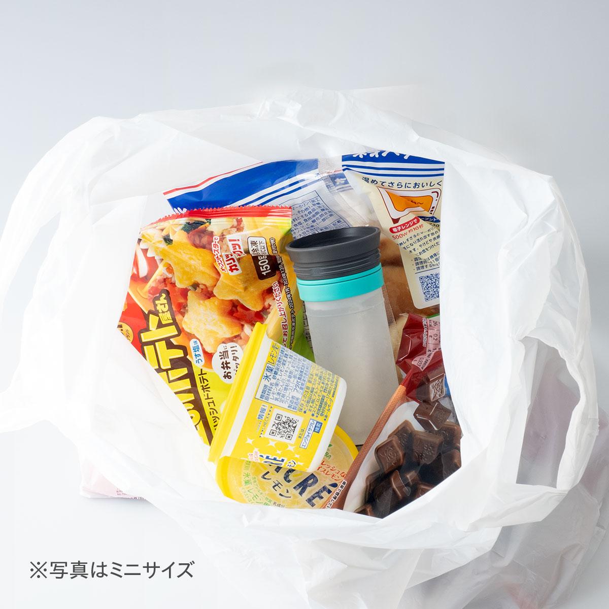 株式会社アトラスの「真空断熱ボトルインアイスパック」を保冷剤として買いもの袋に入れたところ