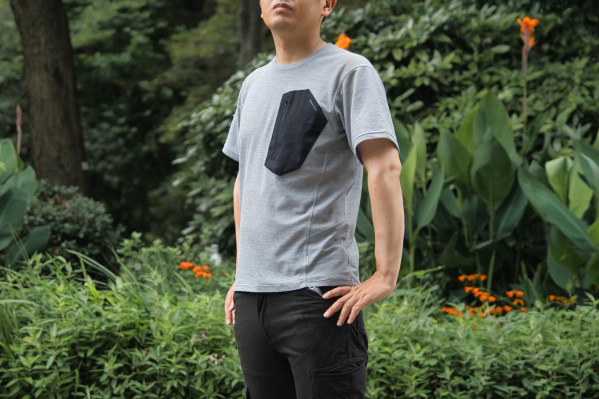 ワークマン「メリノテック クールアクティブインサレーション半袖Tシャツ」