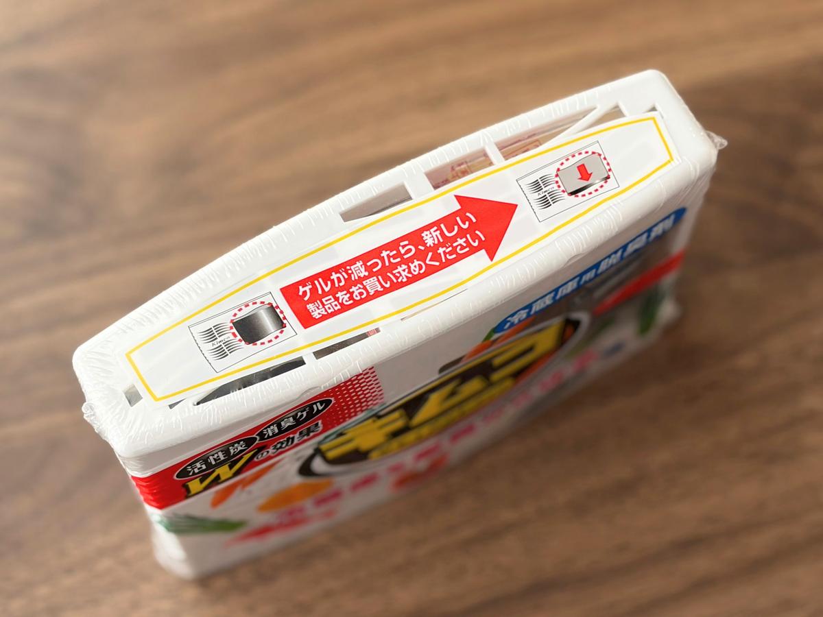 小林製薬「キムコ（ジャイアントサイズ）」に表示された使い切りタイミングの目安