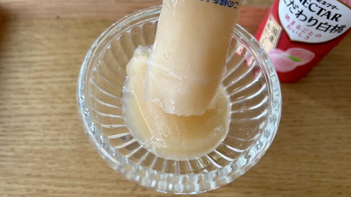 最愛蜜桃汁變雪酪!大創「搖搖袋」趣味自製