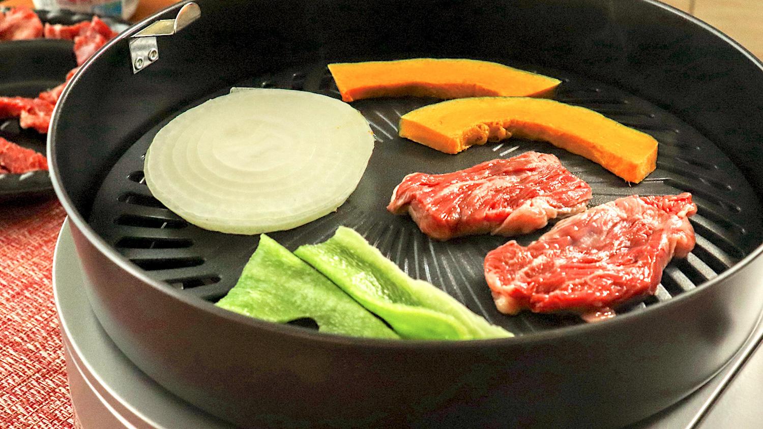 夏はイワタニ「やきまるスリム」でおうち焼肉。煙と油はねを抑えながら