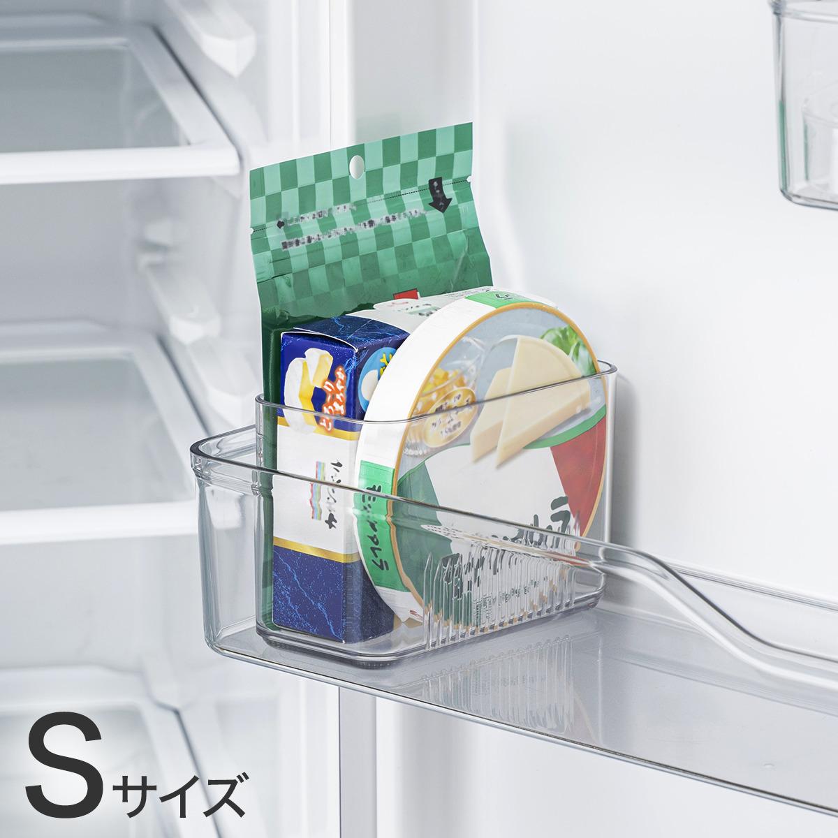 ニトリの「冷蔵庫ドアポケット収納」のSサイズにチーズを収納したところ