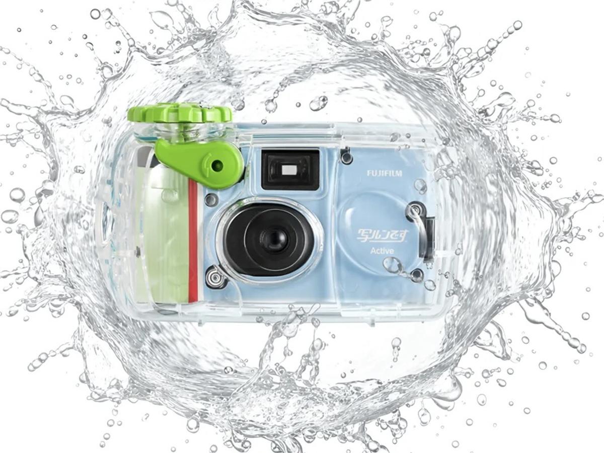写ルンですActiveと水飛沫の写真