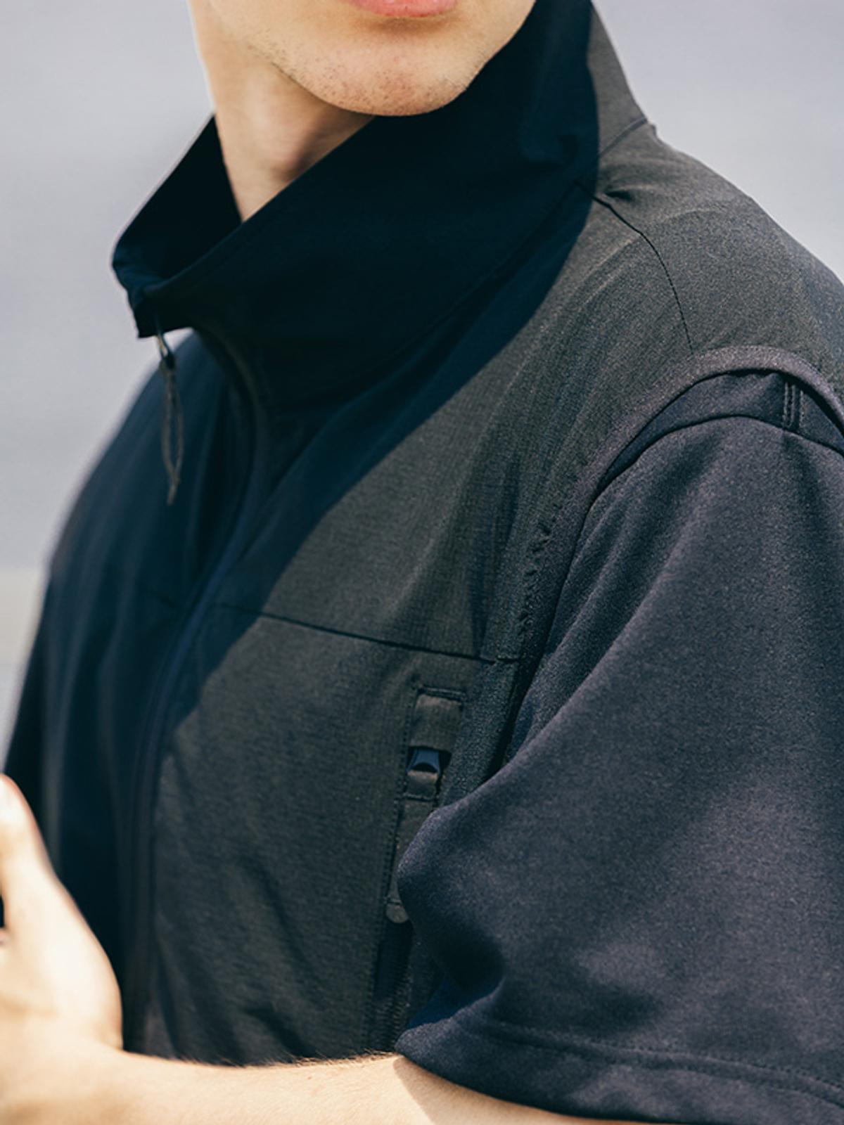 LOWERCASE × URBS × 空調服® AIRCOOLING VESTの首元