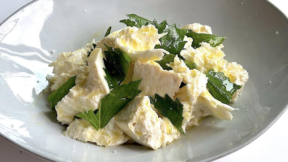 包丁いらず、お皿にちぎってのせるだけ。ワインのおともに「豆腐とチーズの白いサラダ」｜キッチンにひと工夫