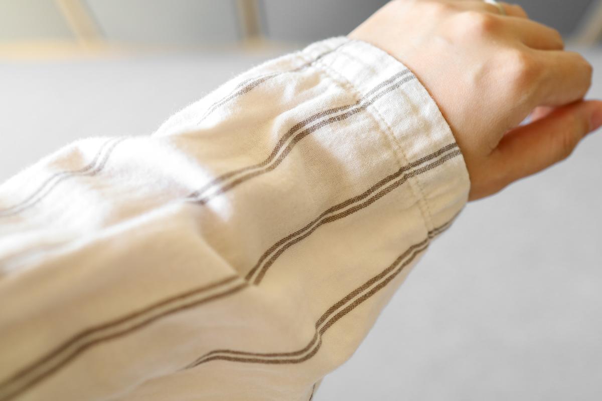 無印良品「婦人 脇に縫い目のない 二重ガーゼ長袖パジャマ」